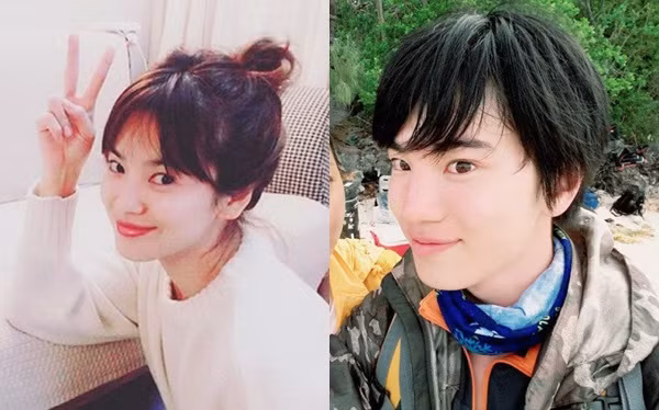 Song Hye Kyo chắc chắn cũng phải giật mình khi nhìn thấy Sungjong (Infinite). Tuy khác biệt giới tính nhưng hai người giống nhau vô cùng, nhất là khi nhìn nghiêng như thế này.