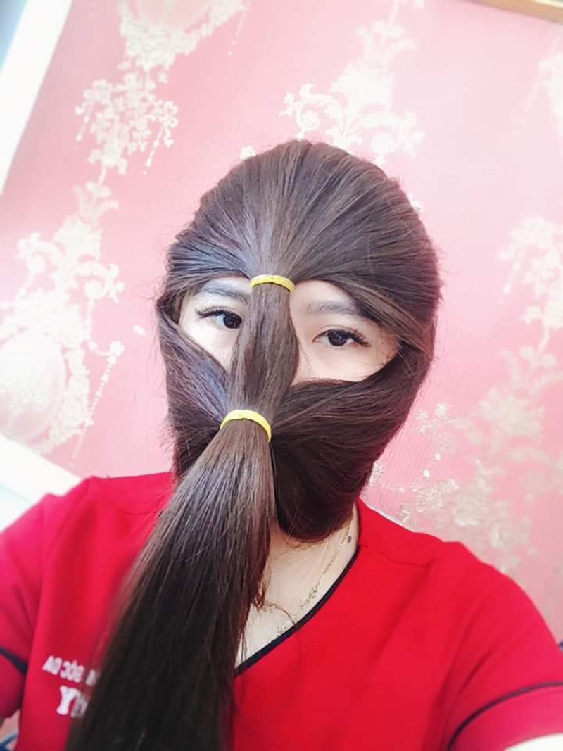 Và cách làm này chỉ phù hợp với những bạn nữa tóc dài (Ảnh: Hoàng Long)