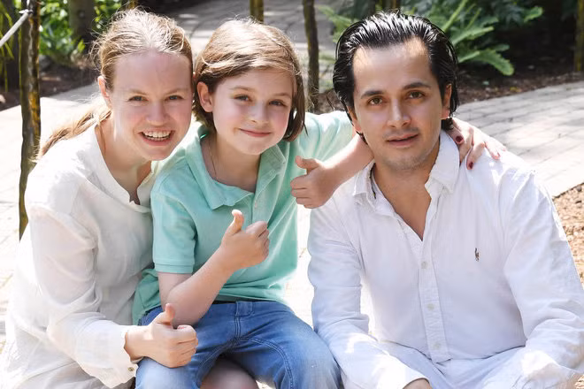Laurent Simons và bố mẹ.