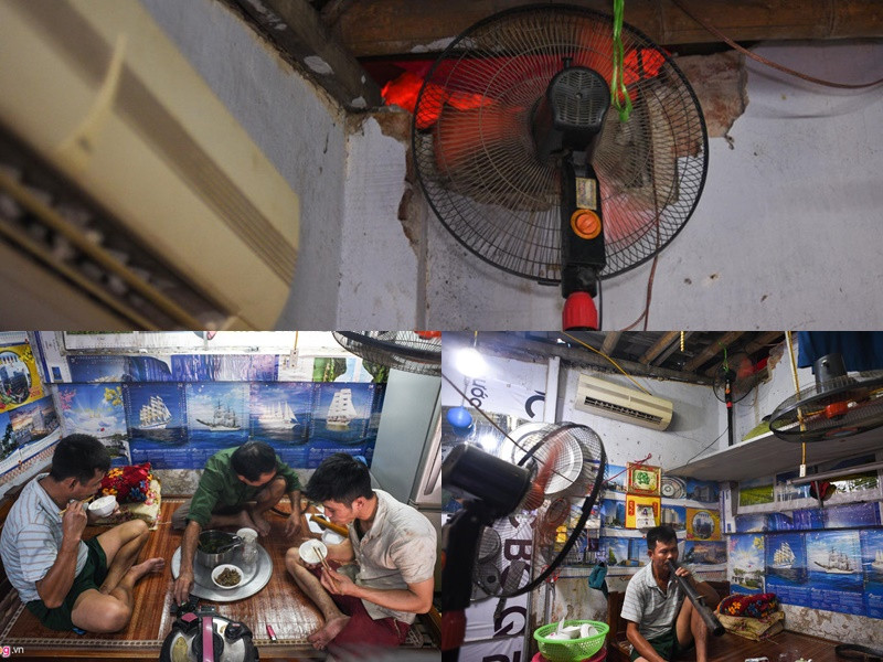 Dù đã 10 ngày trôi qua, căn phòng của ông Lực vẫn 3 chiếc quạt cùng hoạt động 24/24h để ngăn giúp căn phòng bớt mùi khét từ nhà xưởng. Dù đã 10 ngày trôi qua, căn phòng của ông Lực vẫn 3 chiếc quạt cùng hoạt động 24/24h để ngăn giúp căn phòng bớt mùi khét từ nhà xưởng.