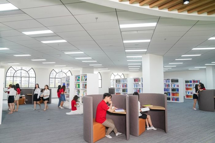 Một góc học tập bên trong trường đại học VinUni.