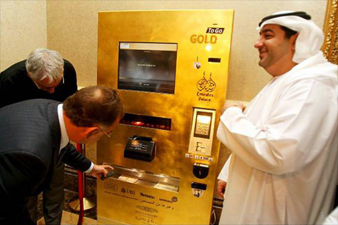 ATM Gold To Go ở Khách sạn Emirates Palace, Abu Dhabi.