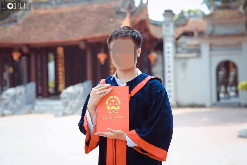 Hình ảnh của nam sinh trước khi mất tích.