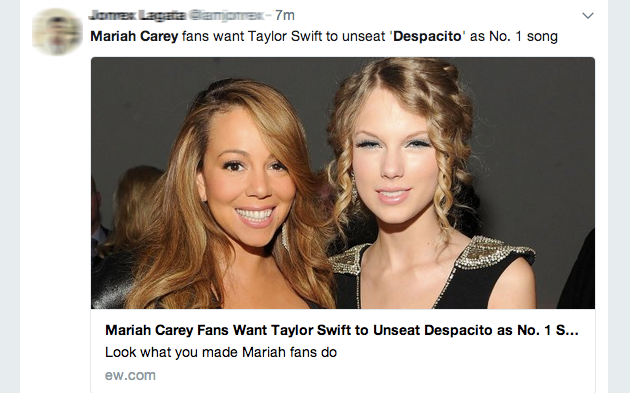 Khi fan của diva Mariah Carey rủ nhau nghe hit mới của... Taylor Swift ảnh 2