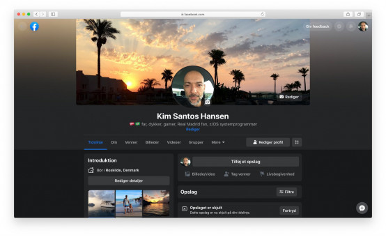 Giao diện trang cá nhân của người dùng ở chế độ Dark Mode. (Ảnh: AndroidPolice)