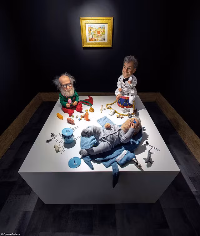 Valter Adam Casotto - tác giả của tác phẩm điêu khắc “Baby Artists” (Những nghệ sĩ tí hon).