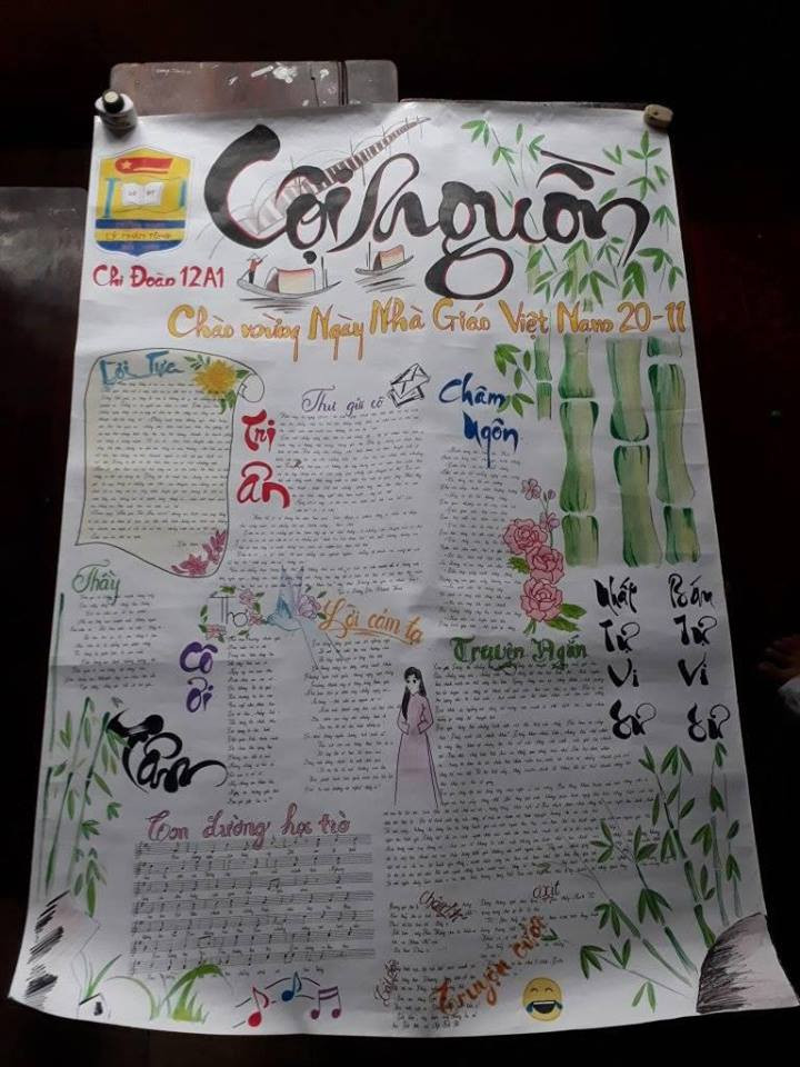 Một bài báo tường khác nhận được nhiều lời khen của cư dân mạng.