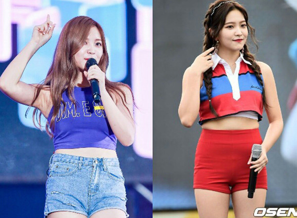 Kiểu body này thường mang những đặc điểm như vai, eo và hông có số đo gần như bằng nhau, đường cong trên cơ thể ít rõ ràng. Yeri (Red Relvet) là thần tượng sở hữu body hình chữ nhật. Trên sân khấu, cô nàng thường bị stylist làm lộ vòng eo bánh mì.