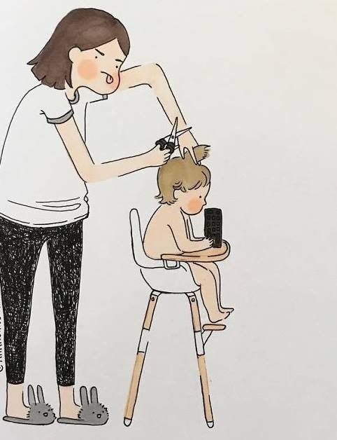 Bất kì chuyện gì dù nhỏ bé thôi, mẹ cũng muốn tự tay làm cho con yêu từ cắt tóc, gội đầu đến nấu những món ăn con thích.