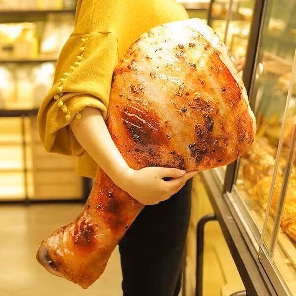 Gối đùi gà "khổng lồ", lớp da mỡ màng căng bóng nhìn là muốn đói bụng luôn rồi!