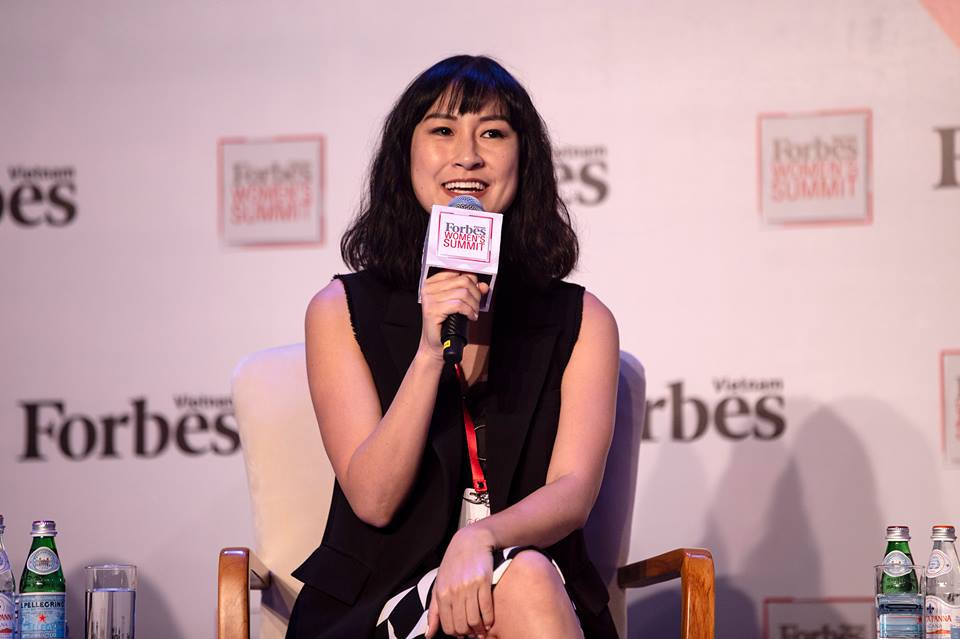 Kathy Uyên tại sự kiện. Nguồn: Forbes Vietnam