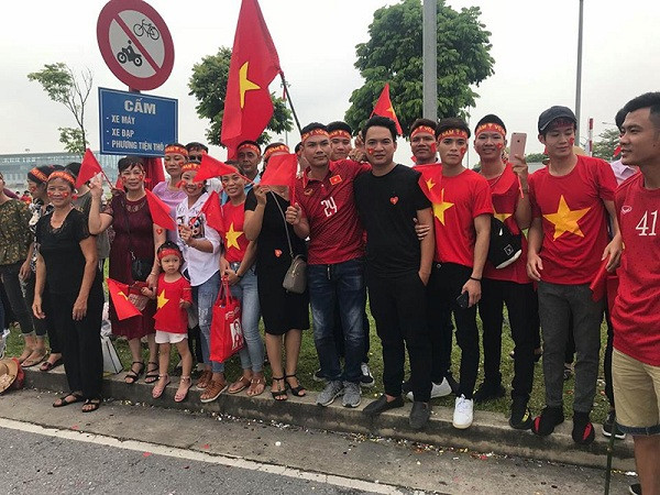 Gia đình cầu thủ Phạm Đức Huy đã sẵn sàng chờ đón "người hùng của gia đình" trở về.