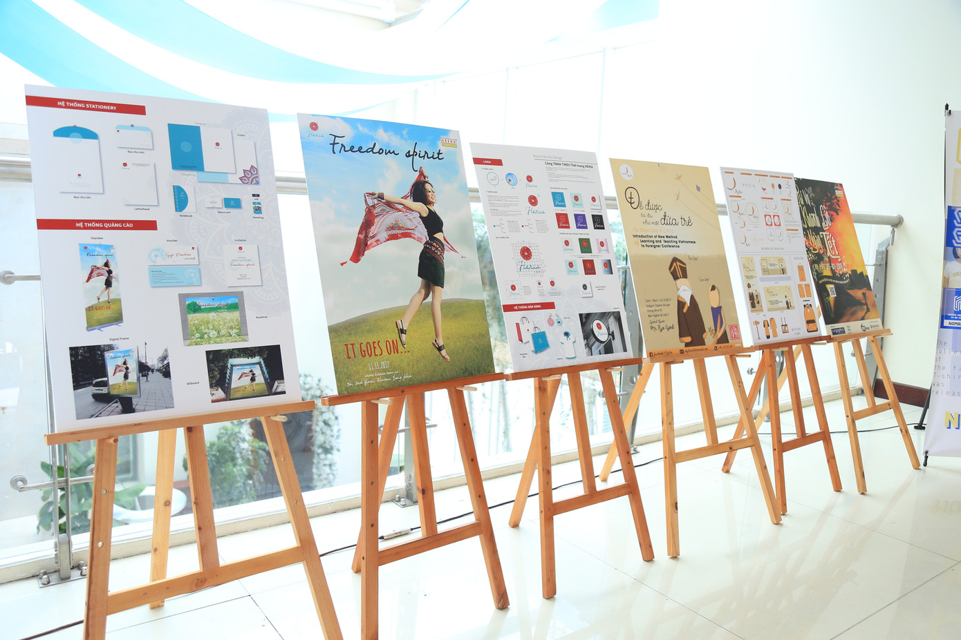 Các tác phẩm được triển lãm tại ngày hội do chính sinh viên trường thực hiện