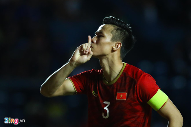 Cách Quế Ngọc Hải ăn mừng khiến người Thái khó chịu.