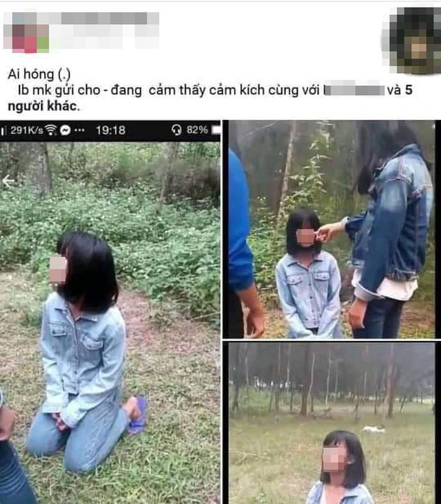 Do tung tin em T.T.H.T có bầu, em H.T.P.Th bị T. và các bạn bắt quỳ xin lỗi và tát vào mặt, sau đó đăng tải video, hình ảnh lên facebook. Do tung tin em T.T.H.T có bầu, em H.T.P.Th bị T. và các bạn bắt quỳ xin lỗi và tát vào mặt, sau đó đăng tải video, hình ảnh lên facebook.