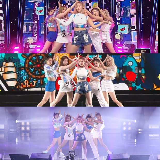 Một set đồ không có gì quá ấn tượng, nhưng tiếp tục được stylist mang ra đưa ITZY mặc liên tục.