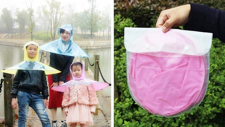 Ô và áo mưa 2 trong 1. Theo đánh giá, thiết bị này nhẹ, chống nước, chống gió và bạn không cần phải cầm trong tay. Hơn nữa, nó có kích thước nhỏ gọn, không chiếm quá nhiều không gian trong túi của bạn.