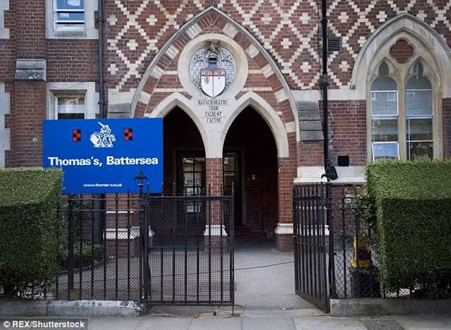 Ngôi trường Thomas’s Battersea mà George theo học. (Ảnh: Shutterstock)