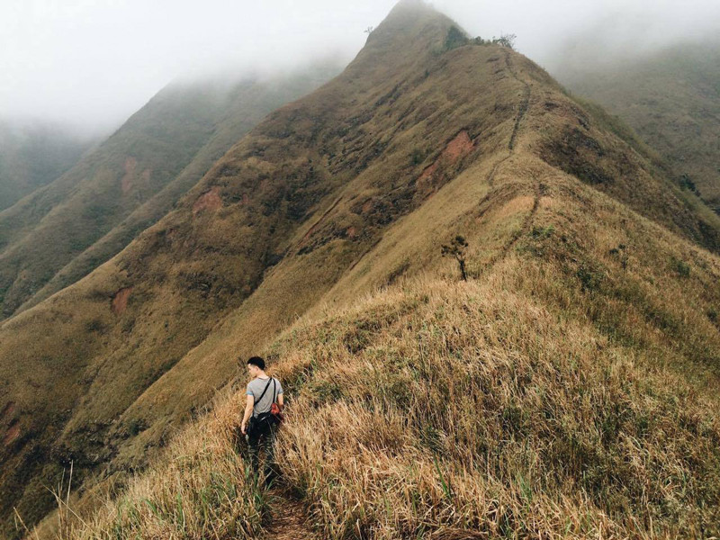 Bình Liêu mùa cỏ cháy. (Ảnh: Lã Mạnh Dũng)