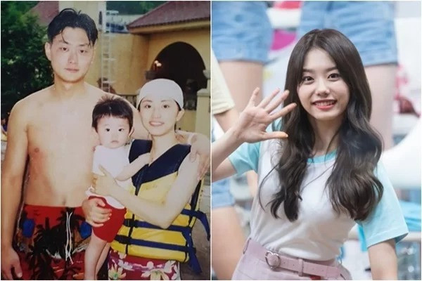 Kim So Hye (I.O.I) có ánh mắt sáng, nụ cười tươi giống hệt như mẹ mình. Thậm chí mẹ của So Hye có phần cuốn hút hơn con gái nhờ khuôn mặt thon thả nữa.