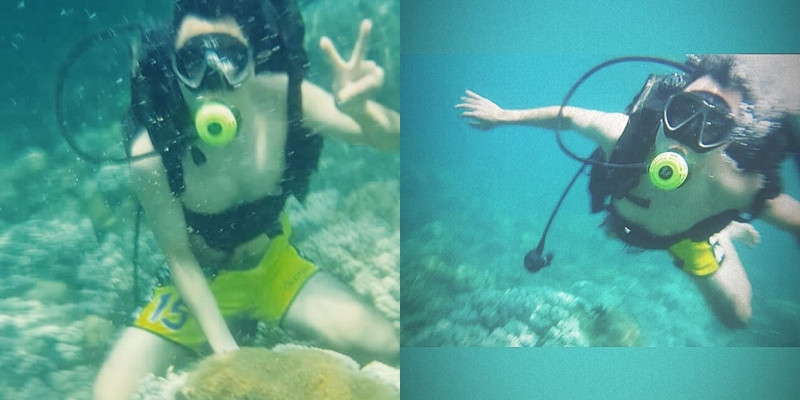 Chán làm "quàng tử", Đức Huy được fan đặt biệt danh là "người cá".