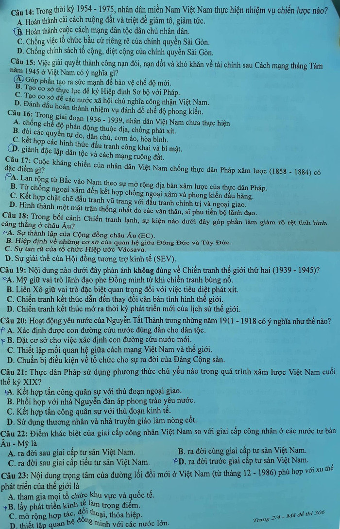 "Thử thách" với trọn bộ đề thi tổ hợp môn KHXH kỳ thi THPT Quốc gia 2018 ảnh 2