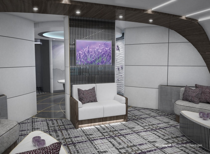 Phòng chờ rộng rãi.