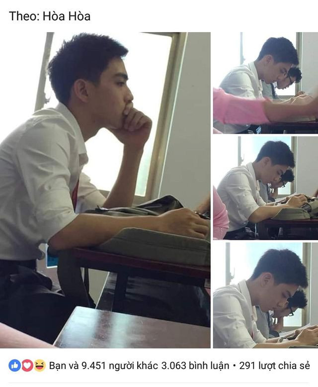 Khoảnh khắc chụp lén khiến nam sinh Trương Hải Phận bất ngờ nổi tiếng