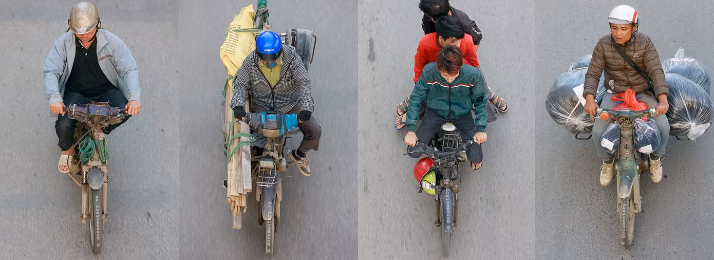Xe không yếm, xe cởi truồng. Hà Nội, 11/2018.