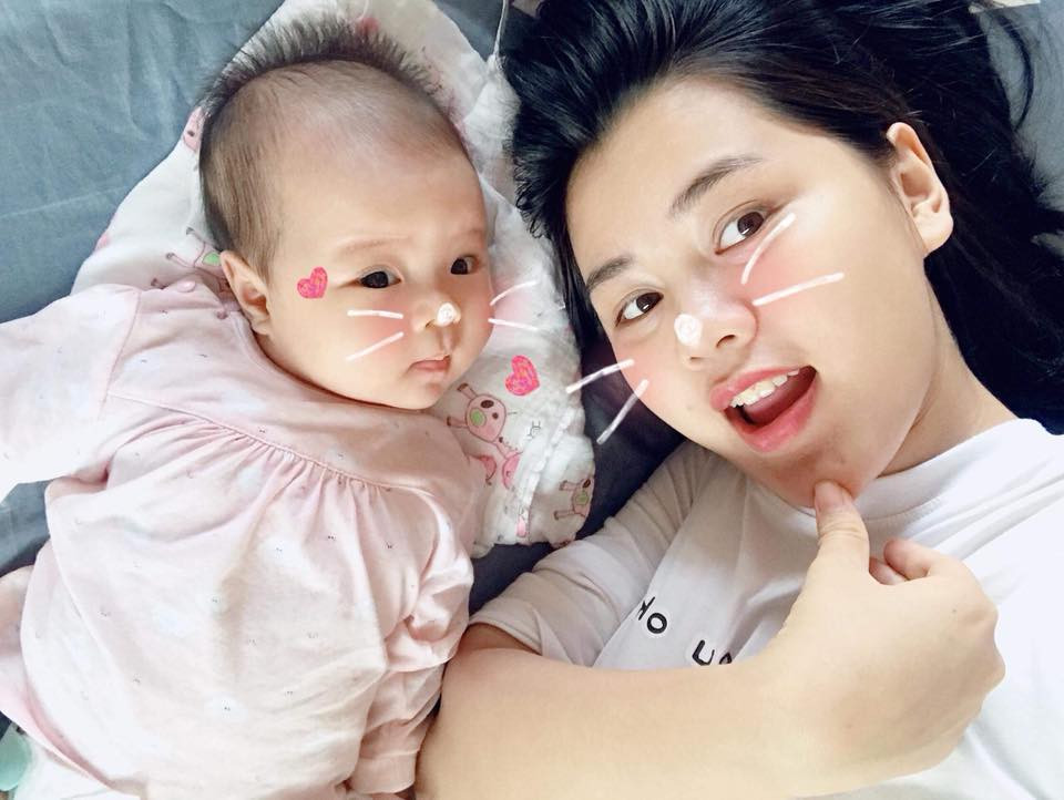 Vợ và con gái của Ngọc Hải.