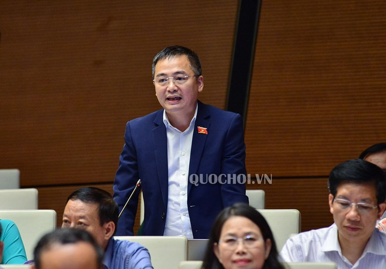 Đại biểu Nguyễn Lân Hiếu phát biểu tại phiên thảo luận. Đại biểu Nguyễn Lân Hiếu phát biểu tại phiên thảo luận.