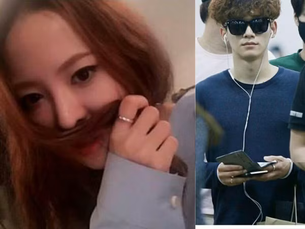 Jang Min Hee bị phát hiện đeo nhẫn đôi với Chen