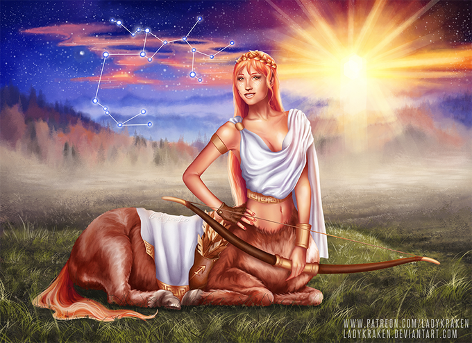 Nhân Mã trong thần thoại Hy Lạp có hình dạng là một vị thần nửa người nửa ngựa với tài bắn cung bách phát bách trúng. Chính vì vậy, biểu tượng của chòm sao này gắn liền với hình ảnh cung tên.