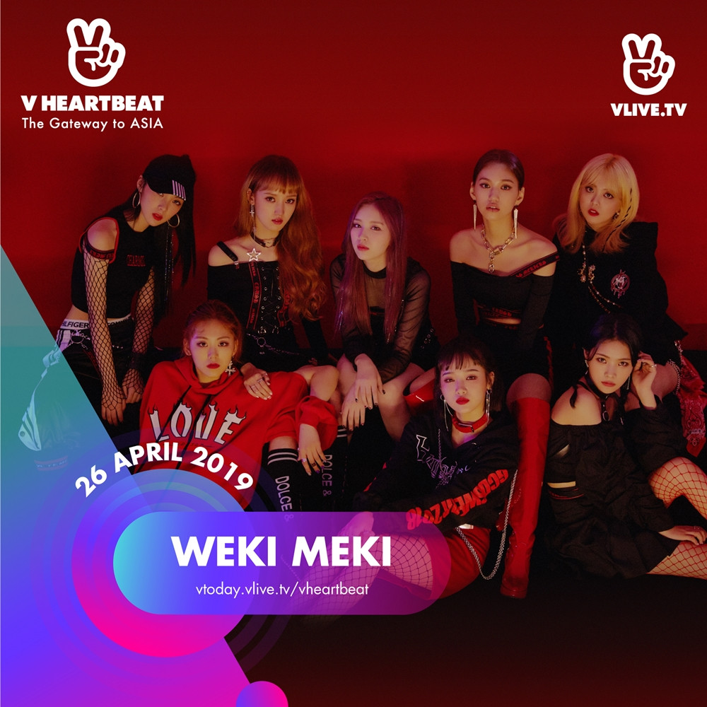Vậy là V Heartbeat tháng 4 sẽ có đến 3 nghệ sĩ K-Pop, đó chính là Red Velvet, Jeong Sewoon và Weki Meki.