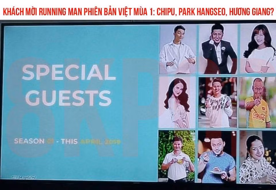 Hình ảnh rò rỉ về dàn khách mời tham gia chương trình.