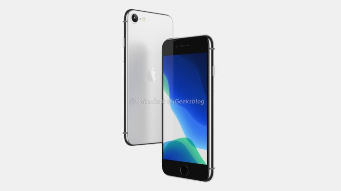 Kích thước vật lý của máy là 138.5 x 67.4 x 7.8 mm, tương tự iPhone 8. Ở mặt lưng, máy có mặt lưng kính mờ hỗ trợ sạc không dây và camera sau nhô lên 0.8mm so với mặt lưng. (Ảnh: OnLeaks x iGeekphone)