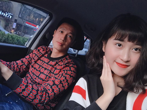 Đôi bạn trẻ lên phố cắt tóc. Thùy Dương - cô gái xinh đẹp. Huy Hùng và Thùy Dương sắp nên vợ nên chồng ẢNH: NHÂN VẬT CUNG CẤP.