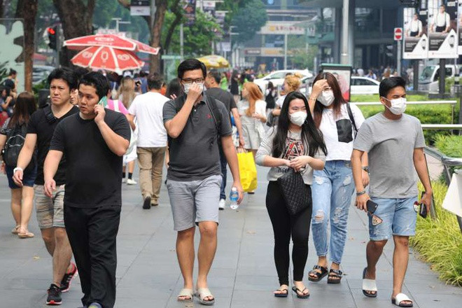 Nhiều cửa hàng y tế cháy hàng khẩu trang N95. Tuy nhiên, Bộ Y tế Singapore khuyến cáo loại khẩu trang này không thích hợp để phòng virus corona. Ảnh: Asia One.