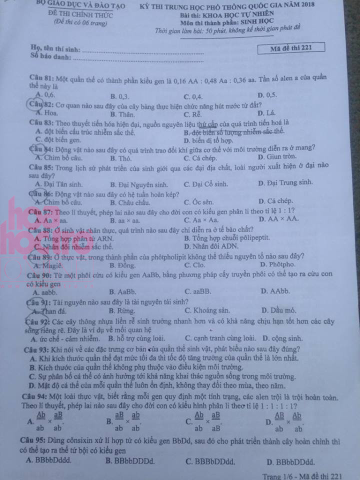 Bộ đề thi trắc nghiệm tổ hợp môn KHTN đây rồi, bạn làm được bao nhiêu câu? ảnh 5