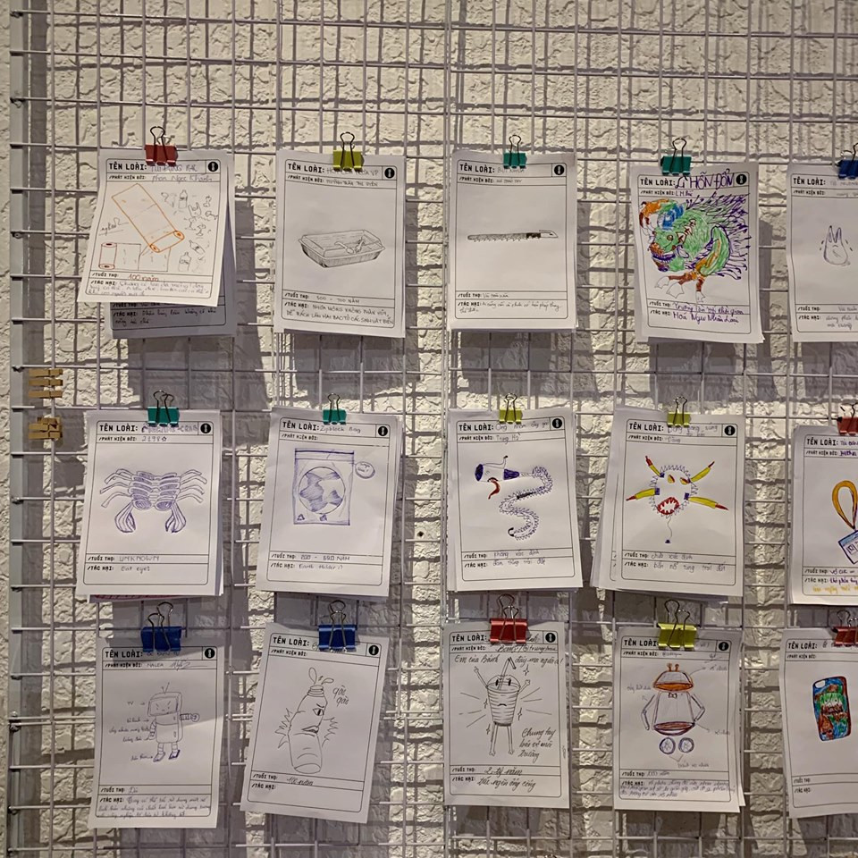 Khu vực phát hiện loài mới do sự đóng góp của những bạn trẻ tham quan triển lãm