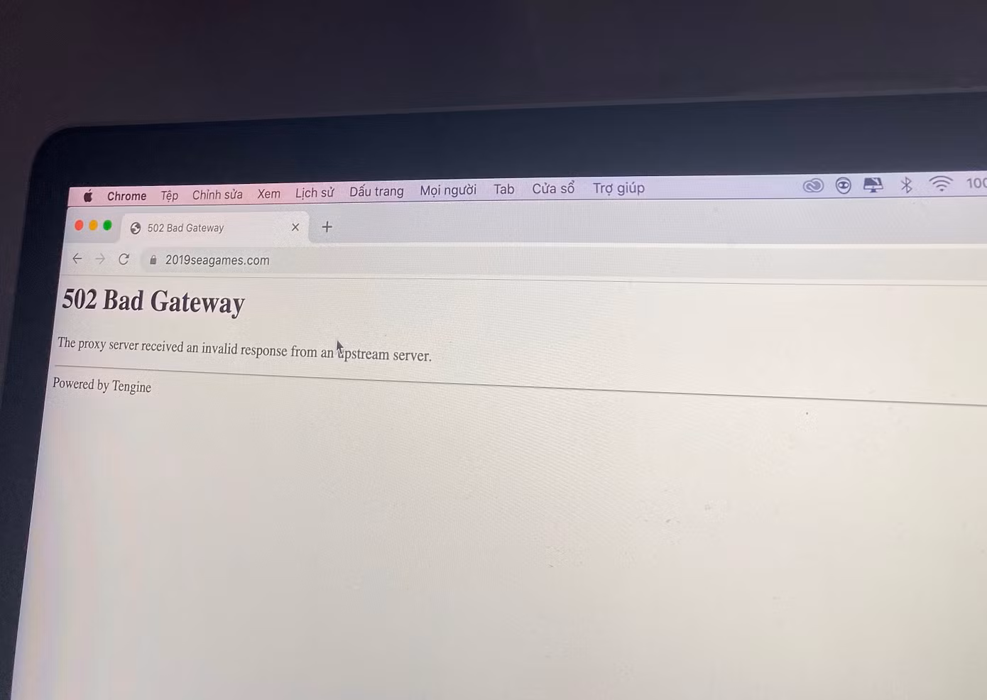 Sáng 1/12, website của SEA Games 30 vẫn gặp tình trạng khó truy cập.