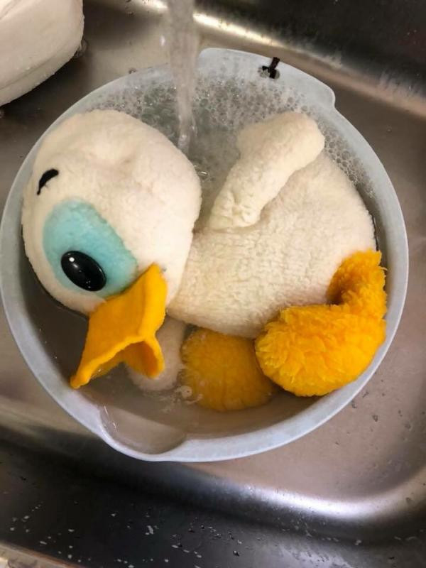 Dona-Chan được tắm...