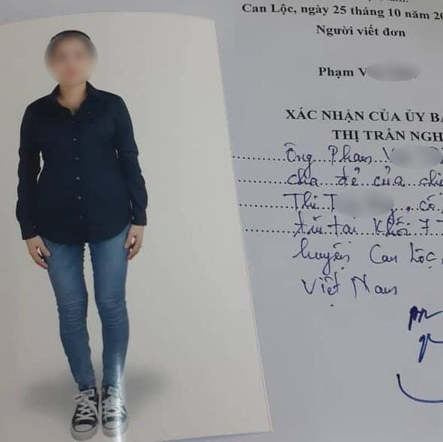 Một gia đình tại Hà Tĩnh có đơn trình báo kèm ảnh của con gái nghi là nạn nhân trong vụ 39 người tử vong trong thùng container.