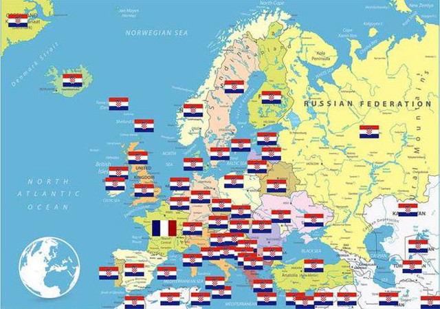 Croatia chỉ có 4 triệu dân nhưng người cổ vũ cho Croatia sẽ phủ rộng toàn thế giới.