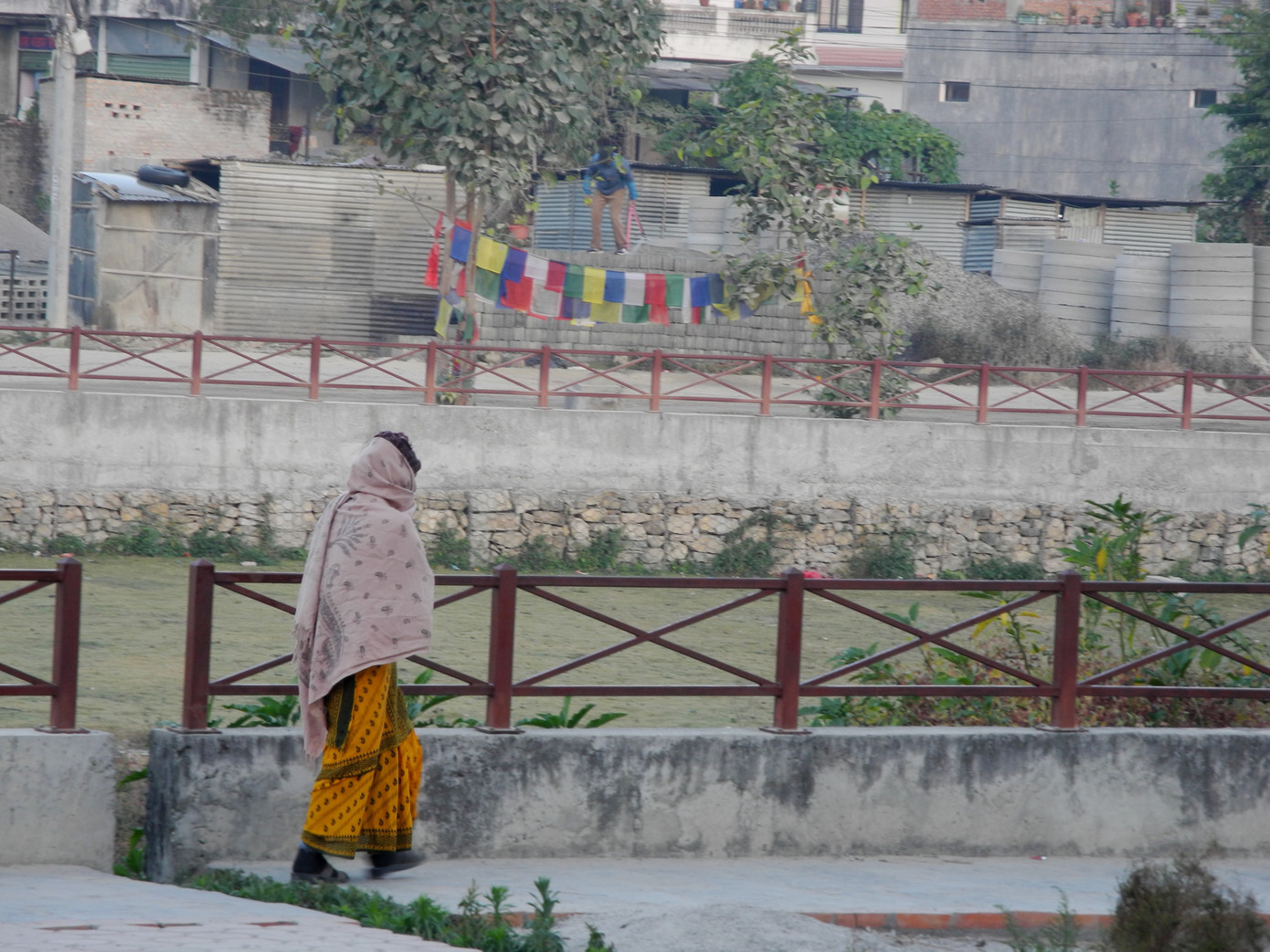 Phụ nữ Nepal đi chợ từ rất sớm