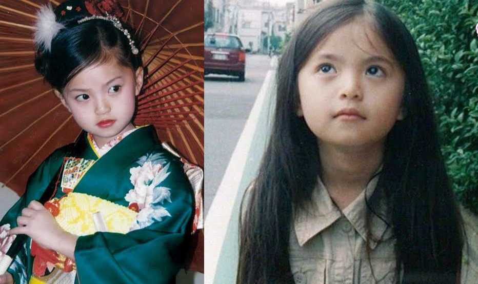 Đôi mắt to, đường nét thanh tú của Asuka Saito gần như không hề đổi khác khi cô trưởng thành.