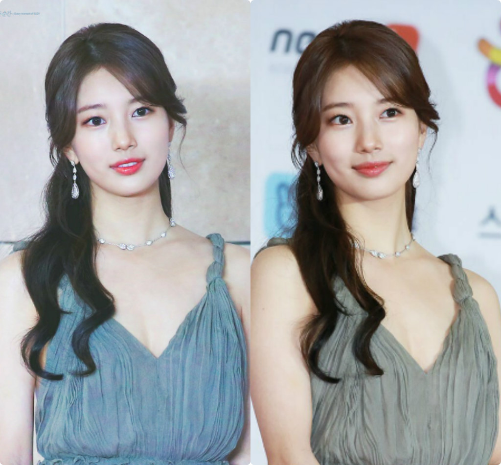 Đẳng cấp nhan sắc của "tình đầu quốc dân" Suzy đã được chứng minh. Dù là ảnh đã qua photoshop hay ảnh báo chí, vẻ đẹp trong sáng của nữ diễn viên vẫn đủ sức đốn tim người hâm mộ.