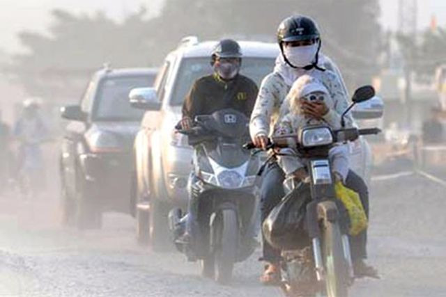 Ô nhiễm bụi ở Hà Nội ngày càng đáng lo ngại.