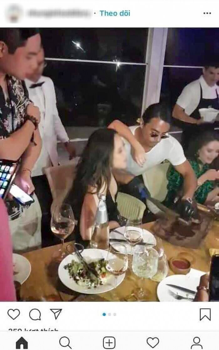 Khoảnh khắc H.N chụp cùng Salt Bae - một đầu bếp nổi tiếng trên mạng xã hội. (Ảnh: Instagram)