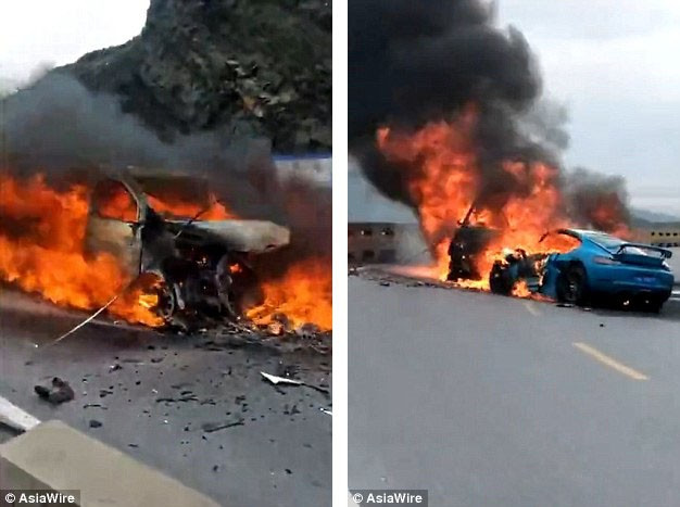 Hiện trường vụ tai nạn.